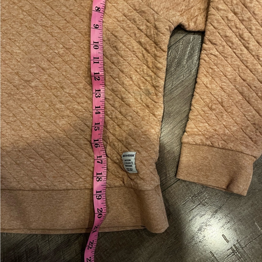 Smith and Rogue peach quilted sweater - Picture 2 of 3